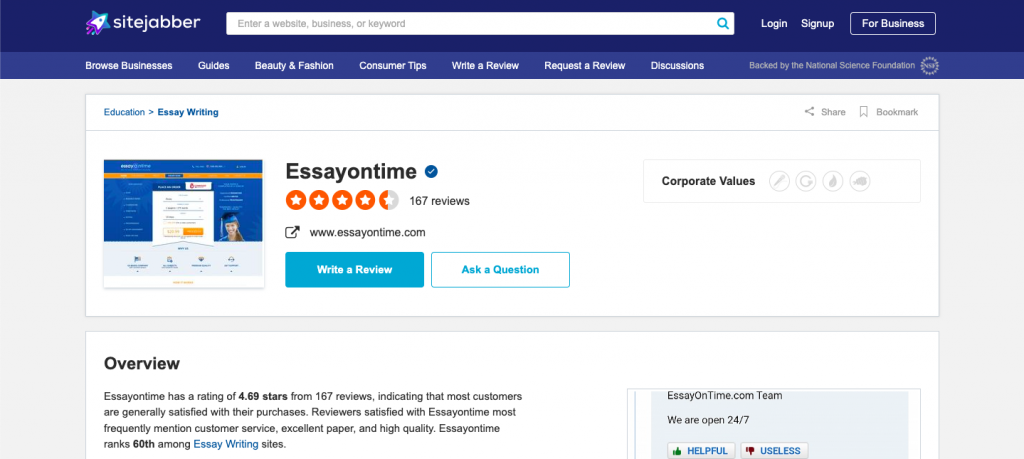 essayontime.com reviews