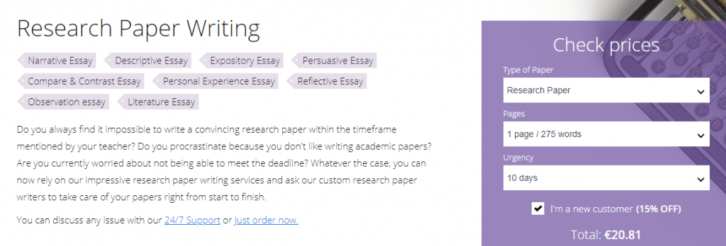 Research paper writing service reviews