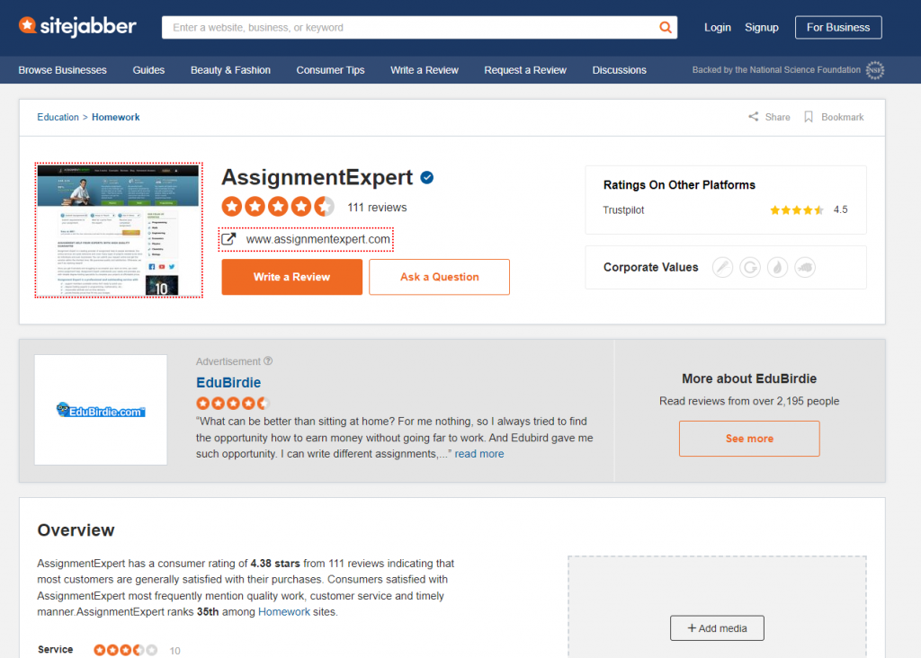 is assignment expert legit