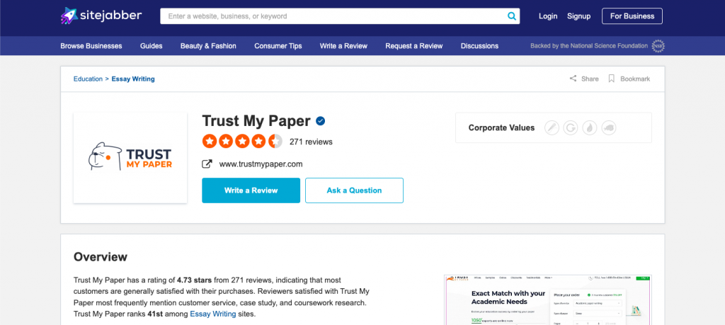 trustmypaper.com reviews