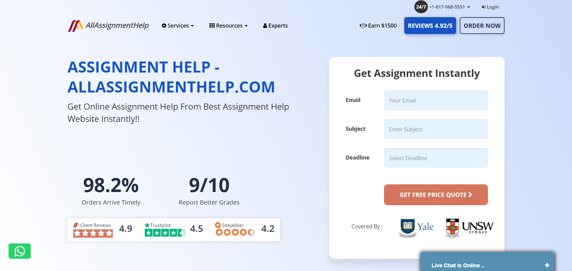 student assignment help reviews